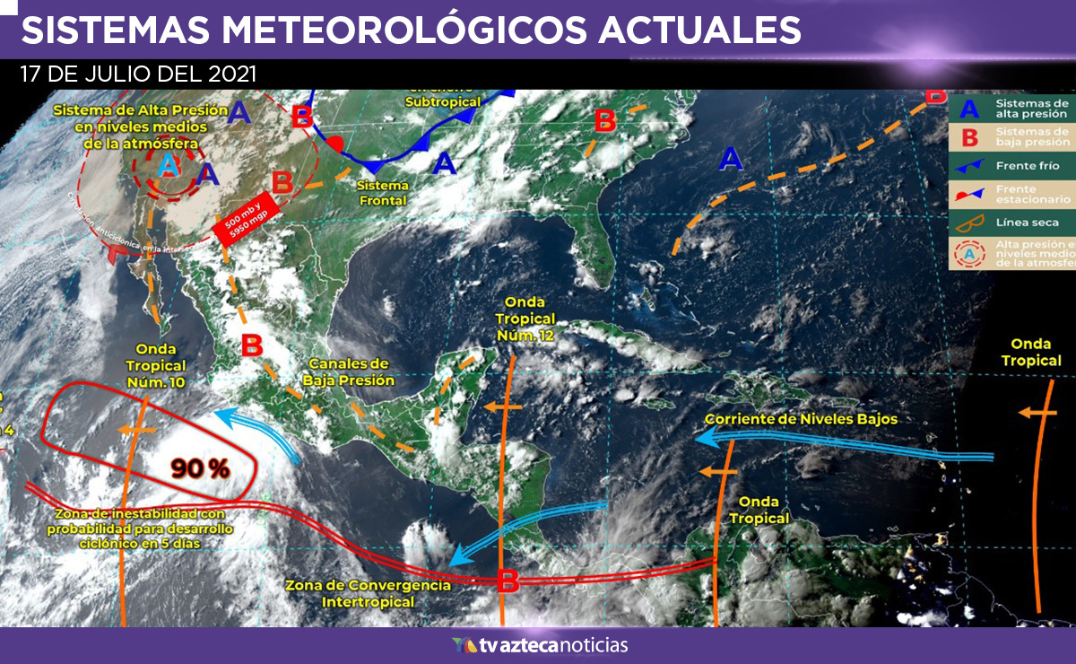 Clima en México 17 de julio: lluvias en gran parte del país - Vimarsana News
